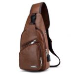 AK Leather Anti-theft Sidebag Leisure Crossbody Bag For Men (B52-IN)